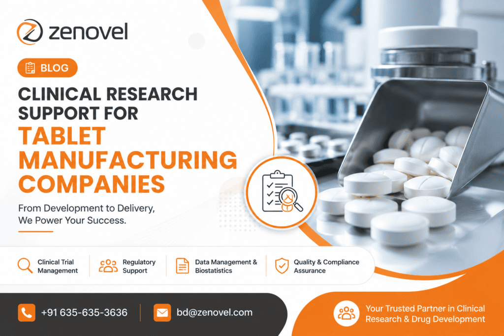 Clinical Research Support for Tablet Manufacturing Companies