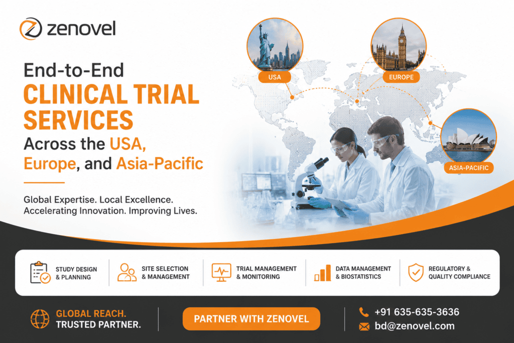 End-to-End Clinical Trial Services Across the USA, Europe, and Asia-Pacific