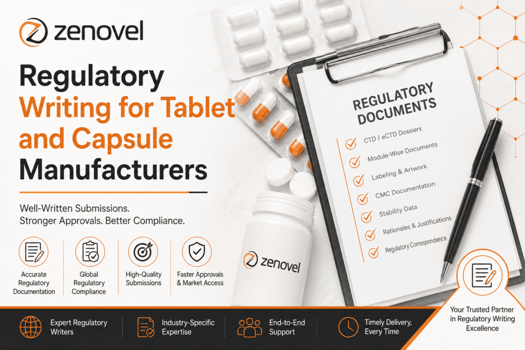 Regulatory Writing for Tablet and Capsule Manufacturers