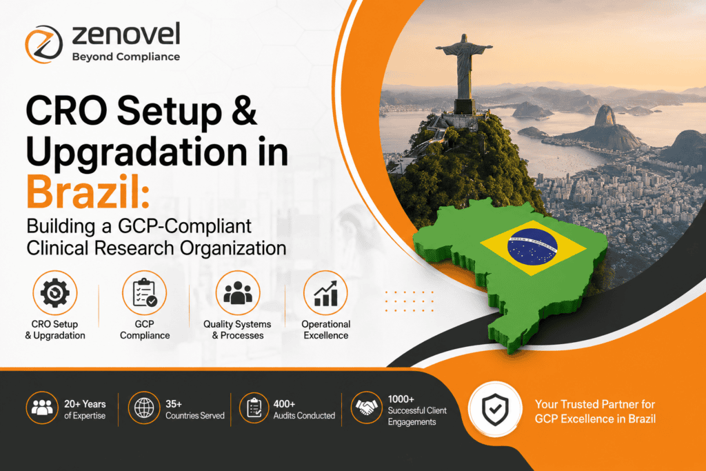 CRO Setup & Upgradation in Brazil Building a GCP-Compliant Clinical Research Organization