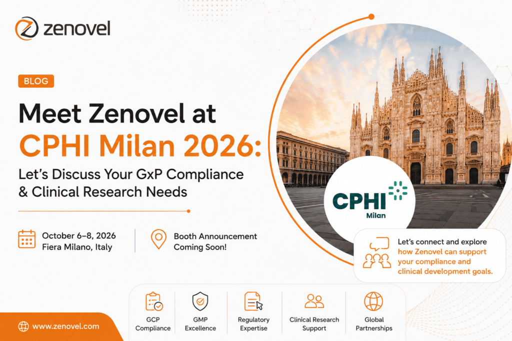 Meet Zenovel at CPHI Milan 2026 Let’s Discuss Your GxP Compliance & Clinical Research Needs