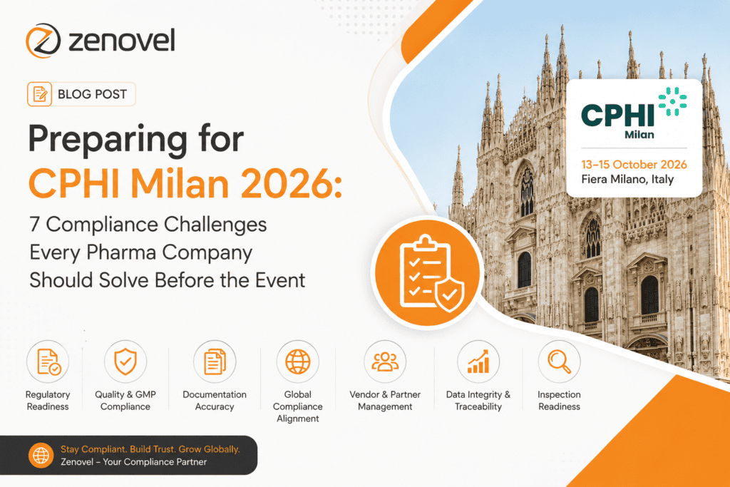 Preparing for CPHI Milan 2026: 7 Compliance Challenges Every Pharma Company Should Solve Before the Event 2 Preparing for CPHI Milan 2026 7 Compliance Challenges Every Pharma Company Should Solve Before the Event