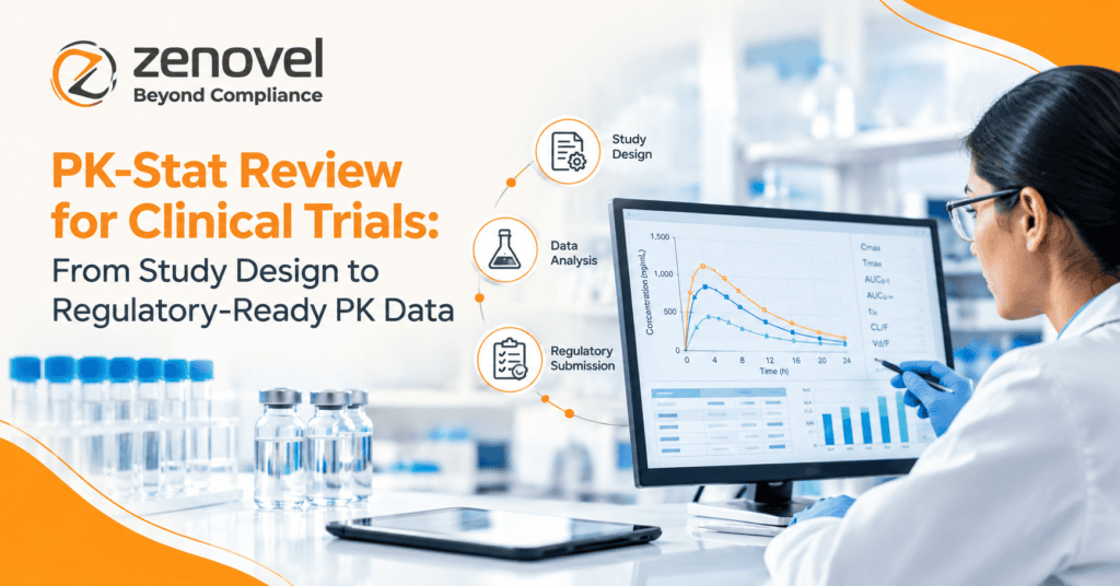 PK-Stat Review for Clinical Trials From Study Design to Regulatory-Ready PK Data